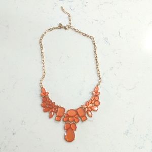 Charming Charlie Orange/coral jeweled necklace